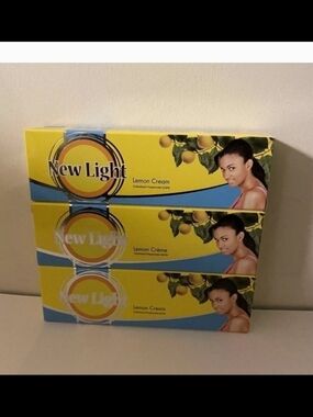 New Light Lemon Cream Skin Lightening Cream - Yellow/Blue Packaging Pack Of 3